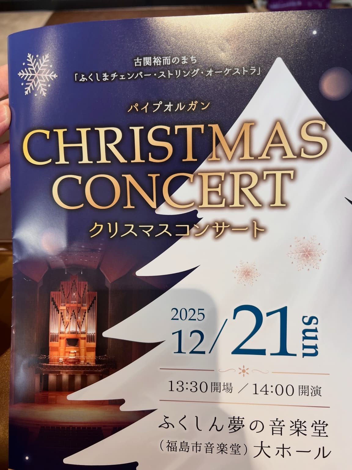 2025年 クリスマスコンサートのチラシ